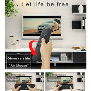 T6 Versione colorata leggera Air Mouse Tastiera wireless da 2,4 GHz Telecomando con touchpad e apprendimento IR per PC, TV Box Android / Smart TV, dispositivi multimediali, T6