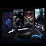 Serie AULA SoulKiller II Mouse da gioco cablato USB ottico competitivo a luce colorata 7D, risoluzione massima di 3500 DPI, SoulKiller II(B)