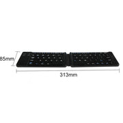 K018 Tastiera wireless Bluetooth pieghevole a 67 tasti con ricarica USB