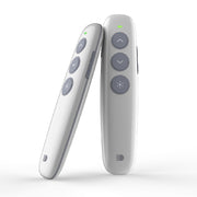 Doosl DSIT007 Penna con telecomando Cliker wireless per presentazioni Powerpoint ricaricabile da 2,4 GHz, distanza di controllo: 100 m (bianco), DSIT007