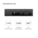 Doosl DSIT013 Puntatore laser multifunzione ricaricabile per presentazioni PowerPoint da 2,4 GHz, telecomando, per PowerPoint/Keynote/Prezi, distanza di controllo: 100 m