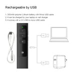 Doosl DSIT013 Puntatore laser multifunzione ricaricabile per presentazioni PowerPoint da 2,4 GHz, telecomando, per PowerPoint/Keynote/Prezi, distanza di controllo: 100 m