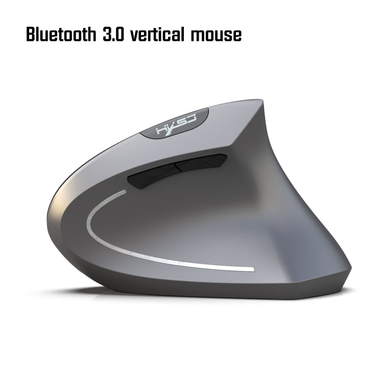 HXSJ T29 Bluetooth 3.0 Wireless Bluetooth 6 tasti 2400 DPI Mouse ottico verticale con ergonomia regolabile, 6 Buttons T29 Black, 6 Buttons T29 Grey