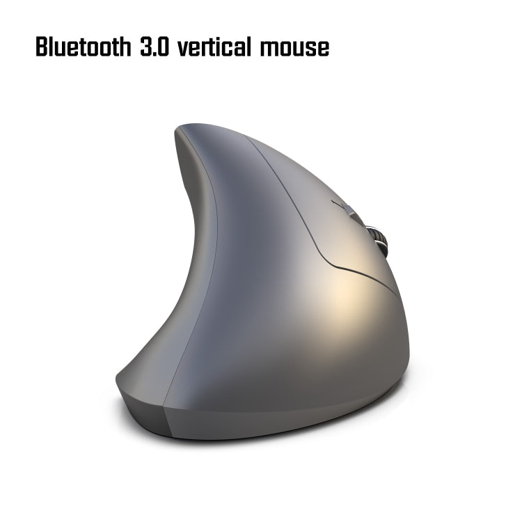 HXSJ T29 Bluetooth 3.0 Wireless Bluetooth 6 tasti 2400 DPI Mouse ottico verticale con ergonomia regolabile, 6 Buttons T29 Black, 6 Buttons T29 Grey