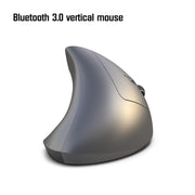 HXSJ T29 Bluetooth 3.0 Wireless Bluetooth 6 tasti 2400 DPI Mouse ottico verticale con ergonomia regolabile, 6 Buttons T29 Black, 6 Buttons T29 Grey