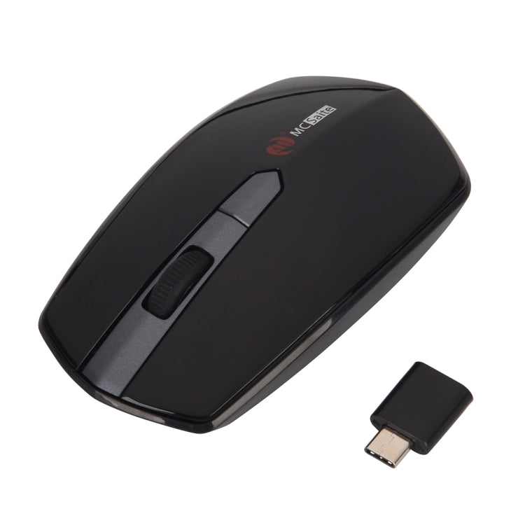 MCSaite MC-369AG Mouse ottico wireless USB-C/Type-C 1600 DPI regolabile a tre velocità a 4 pulsanti