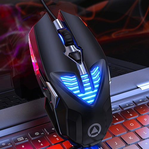 Mouse da gioco cablato programmabile con luce RGB regolabile in 4 modalità YINDIAO G4 3200 DPI