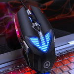 Mouse da gioco cablato programmabile con luce RGB regolabile in 4 modalità YINDIAO G4 3200 DPI
