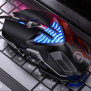 Mouse da gioco cablato programmabile con luce RGB regolabile in 4 modalità YINDIAO G4 3200 DPI