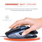 Mouse da gioco cablato programmabile con luce RGB regolabile in 4 modalità YINDIAO G4 3200 DPI