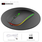 Mouse silenzioso wireless colorato HXSJ M40 a 4 tasti 2.4G