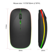 Mouse silenzioso wireless colorato HXSJ M40 a 4 tasti 2.4G