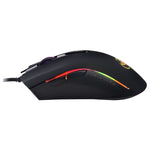 HXSJ A869 Gioco cablato luminoso colorato Mouse ottico ergonomico regolabile a 7 tasti 3200 DPI, A869