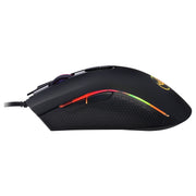HXSJ A869 Gioco cablato luminoso colorato Mouse ottico ergonomico regolabile a 7 tasti 3200 DPI, A869