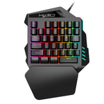 Tastiera da gioco cablata HXSJ V100 con retroilluminazione