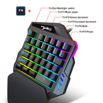Tastiera da gioco cablata HXSJ V100 con retroilluminazione