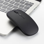 Mouse ottico silenzioso regolabile a tre velocità wireless HXSJ M80 da 2,4 GHz 1600 DPI, Black, Grey, Gold, Rose Gold, Silver, White