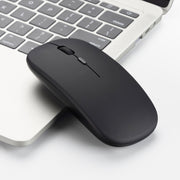 Mouse ottico silenzioso regolabile a tre velocità wireless HXSJ M80 da 2,4 GHz 1600 DPI, Black, Grey, Gold, Rose Gold, Silver, White