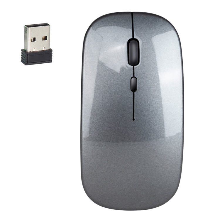 Mouse ottico silenzioso regolabile a tre velocità wireless HXSJ M80 da 2,4 GHz 1600 DPI, Black, Grey, Gold, Rose Gold, Silver, White