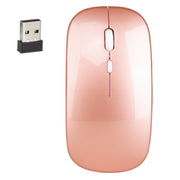 Mouse ottico silenzioso regolabile a tre velocità wireless HXSJ M80 da 2,4 GHz 1600 DPI, Black, Grey, Gold, Rose Gold, Silver, White