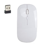 Mouse ottico silenzioso regolabile a tre velocità wireless HXSJ M80 da 2,4 GHz 1600 DPI, Black, Grey, Gold, Rose Gold, Silver, White