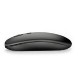 Mouse ottico silenzioso regolabile a tre velocità wireless HXSJ M80 da 2,4 GHz 1600 DPI, Black, Grey, Gold, Rose Gold, Silver, White