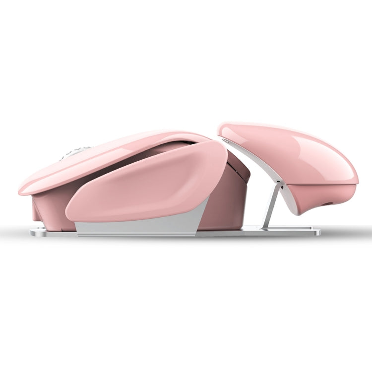 Mouse silenzioso wireless regolabile in 3 modalità HXSJ T37 da 2,4 GHz 1600 dpi, T37 Pink, T37 Black