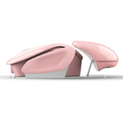 Mouse silenzioso wireless regolabile in 3 modalità HXSJ T37 da 2,4 GHz 1600 dpi, T37 Pink, T37 Black
