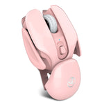 Mouse silenzioso wireless regolabile in 3 modalità HXSJ T37 da 2,4 GHz 1600 dpi, T37 Pink, T37 Black