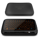 Mini tastiera wireless H18+ da 2,4 GHz, touchpad completo con retroilluminazione regolabile a 3 livelli (nero), H18+ Backlight Keyboard