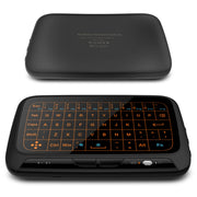 Mini tastiera wireless H18+ da 2,4 GHz, touchpad completo con retroilluminazione regolabile a 3 livelli (nero), H18+ Backlight Keyboard