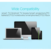 Mini tastiera wireless H18+ da 2,4 GHz, touchpad completo con retroilluminazione regolabile a 3 livelli (nero), H18+ Backlight Keyboard