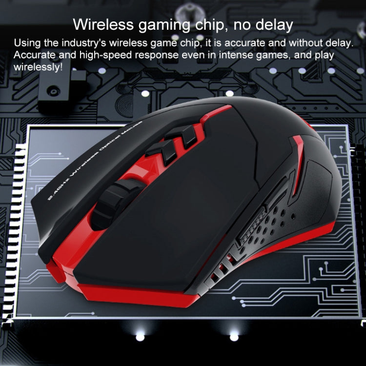 Mouse da gioco wireless muto ET X-08 a 7 tasti 2400 DPI 2.4G con ricevitore USB e retroilluminazione colorata
