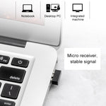Mouse da gioco wireless muto ET X-08 a 7 tasti 2400 DPI 2.4G con ricevitore USB e retroilluminazione colorata