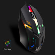 Chasing Leopard K2 USB Retroilluminazione LED 1600 DPI Mouse da gioco ottico cablato regolabile a tre velocità, Lunghezza: 1,3 m, K2