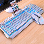 Set tastiera e mouse da gioco YINDIAO V2 con sensazione meccanica (nero arancione giallo chiaro), KB5790A, KB5790B, KB5790C, KB5790D