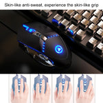 Set mouse tastiera da gioco YINDIAO V2 silenzioso con sensazione meccanica