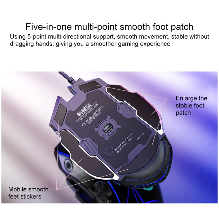 Set mouse tastiera da gioco YINDIAO V2 silenzioso con sensazione meccanica