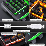 Set mouse tastiera da gioco YINDIAO V2 silenzioso con sensazione meccanica