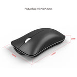 HXSJ T23 Bluetooth 5.0 + Bluetooth 3.0 + 2,4 GHz Wireless Tre modalità Mouse ottico ergonomico regolabile a 4 tasti 1600 DPI, T23 Black, T23 Gold, T23 Blue