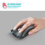 HXSJ T23 Bluetooth 5.0 + Bluetooth 3.0 + 2,4 GHz Wireless Tre modalità Mouse ottico ergonomico regolabile a 4 tasti 1600 DPI, T23 Black, T23 Gold, T23 Blue