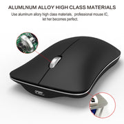 HXSJ T23 Bluetooth 5.0 + Bluetooth 3.0 + 2,4 GHz Wireless Tre modalità Mouse ottico ergonomico regolabile a 4 tasti 1600 DPI, T23 Black, T23 Gold, T23 Blue