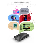 HXSJ T23 Bluetooth 5.0 + Bluetooth 3.0 + 2,4 GHz Wireless Tre modalità Mouse ottico ergonomico regolabile a 4 tasti 1600 DPI, T23 Black, T23 Gold, T23 Blue