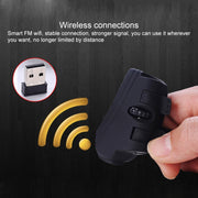 GM306DM Mouse wireless ricaricabile Bluetooth + 2,4 GHz bimodale Lazy Finger Ring Mouse