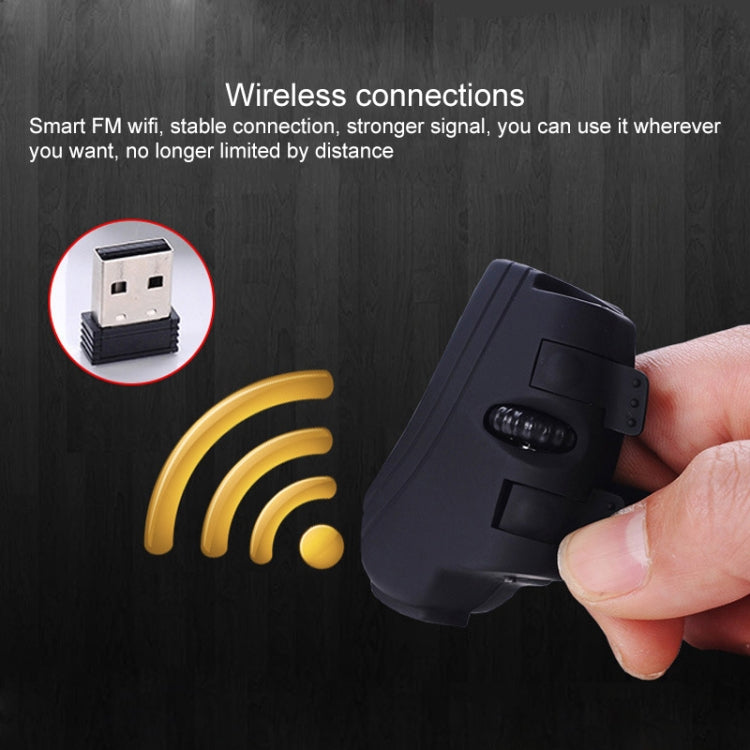 GM306DM Mouse wireless ricaricabile Bluetooth + 2,4 GHz bimodale Lazy Finger Ring Mouse