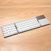Tastiera Bluetooth wireless ricaricabile tripla GK408 con touchpad, supporto Android / IOS / Windows