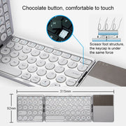 Tastiera Bluetooth wireless ricaricabile tripla GK408 con touchpad, supporto Android / IOS / Windows