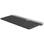 Logitech K580 Dual Mode Tastiera wireless multidispositivo sottile e leggera con supporto per telefono