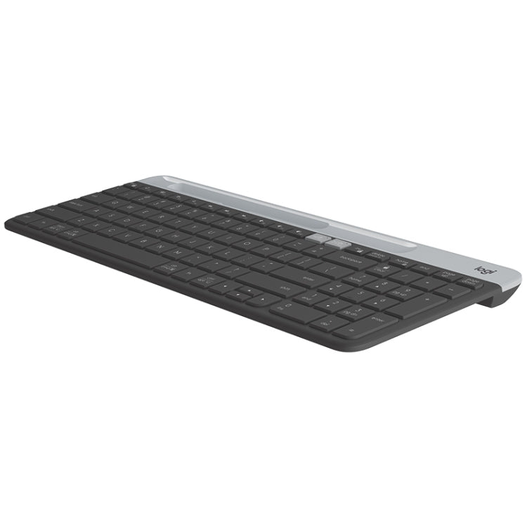 Logitech K580 Dual Mode Tastiera wireless multidispositivo sottile e leggera con supporto per telefono