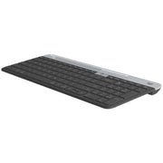 Logitech K580 Dual Mode Tastiera wireless multidispositivo sottile e leggera con supporto per telefono